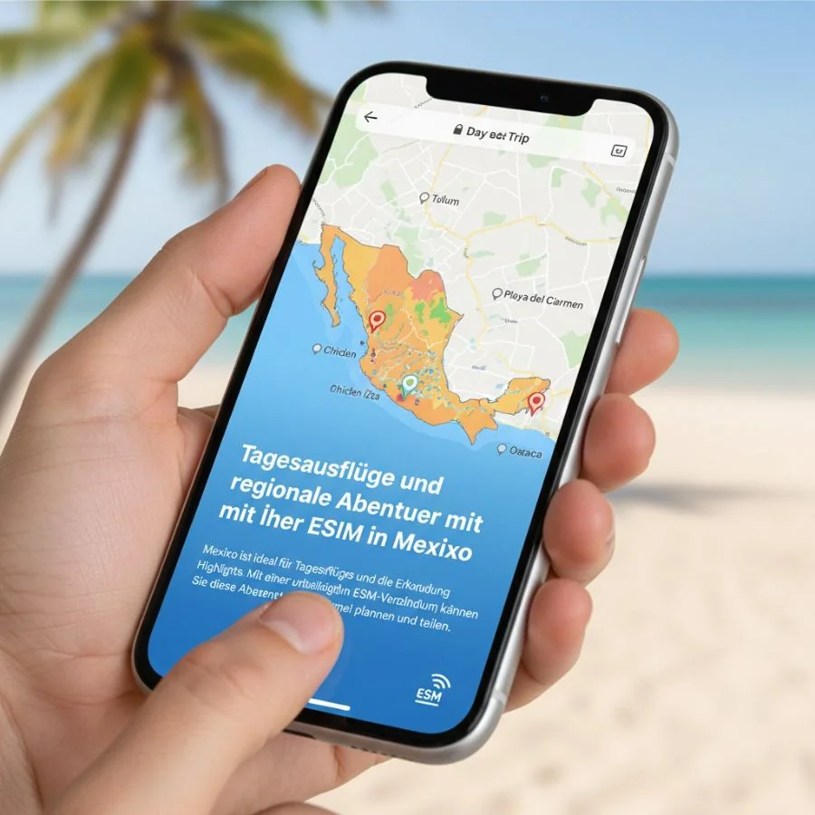 Tagesausflüge und regionale Abenteuer mit Ihrer eSIM in Mexiko - Cellesim eSIM