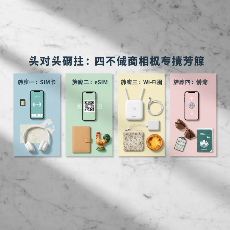 头对头对比：四大澳门网络连接方案 - Cellesim eSIM