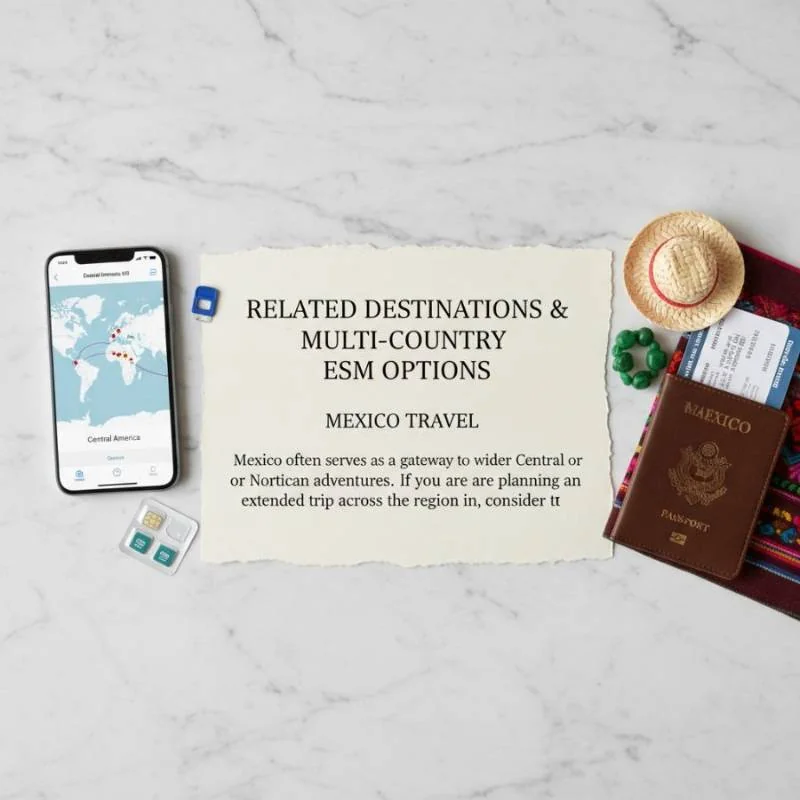 Related Destinations & Multi-Country eSIM Options - Cellesim eSIM
