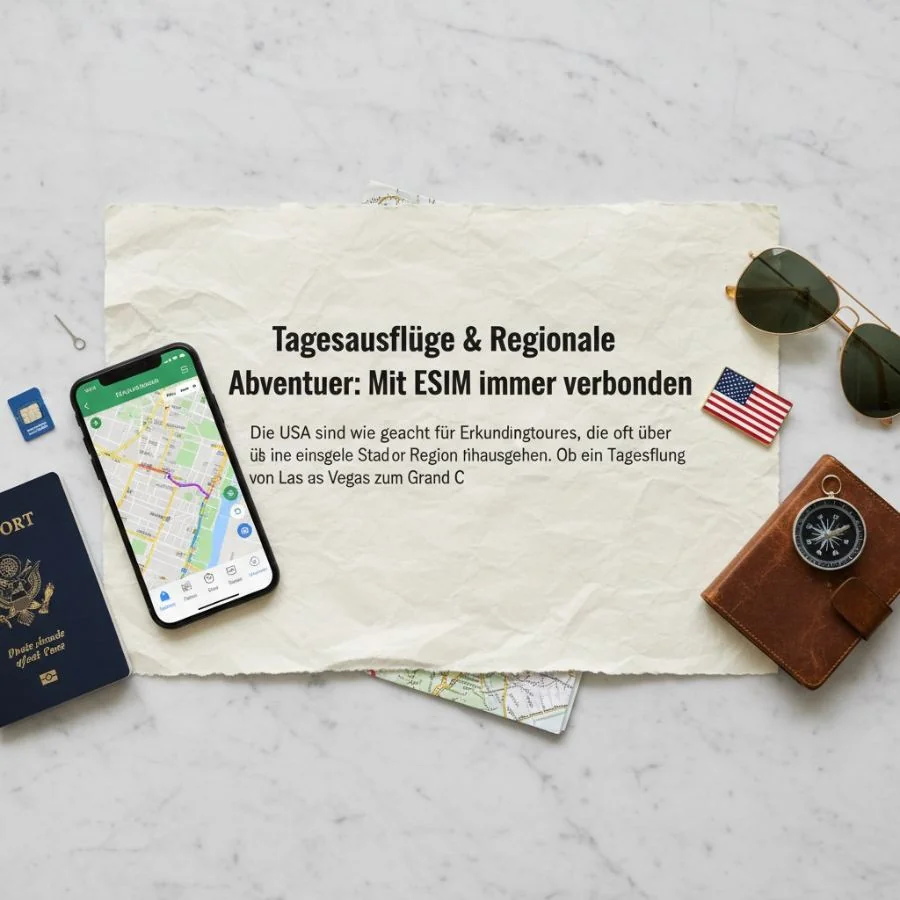Tagesausflüge & Regionale Abenteuer: Mit eSIM immer verbunden - Cellesim eSIM