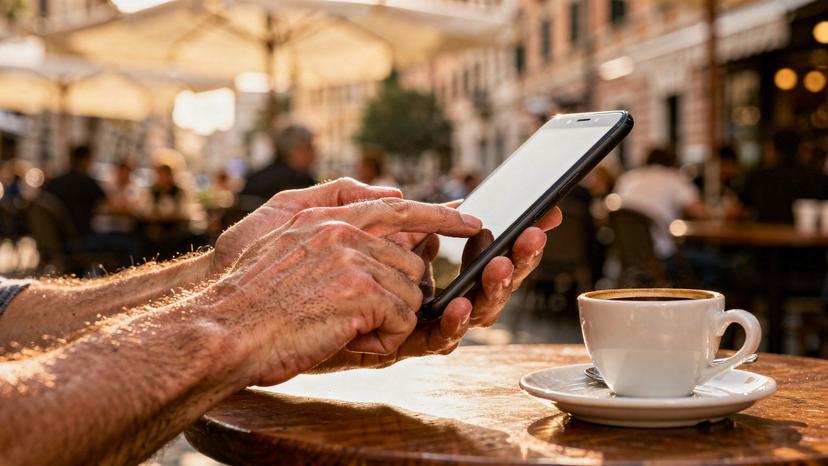 Close up of human hands typing manual APN network settings on a smartphone screen.